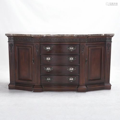 Bernhardt Credenza with Marble Top.