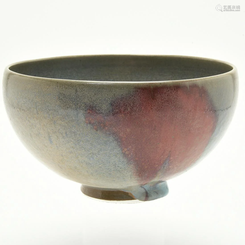 Large Chinese Junyao Type Purple-Splashed Glaze Bo…