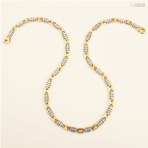 14k Two-Tone Gold Necklace.