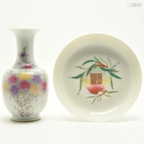 Two Chinese Famille Rose Porcelain.