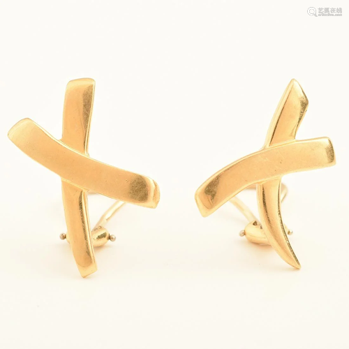 Pair of Tiffany & Co. Paloma Picasso 18k Yellow Gold