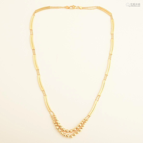 18k Yellow Gold Necklace.