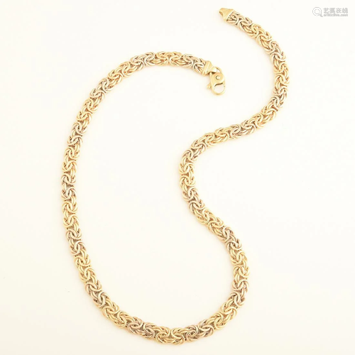 14k Two-Tone Gold Necklace.