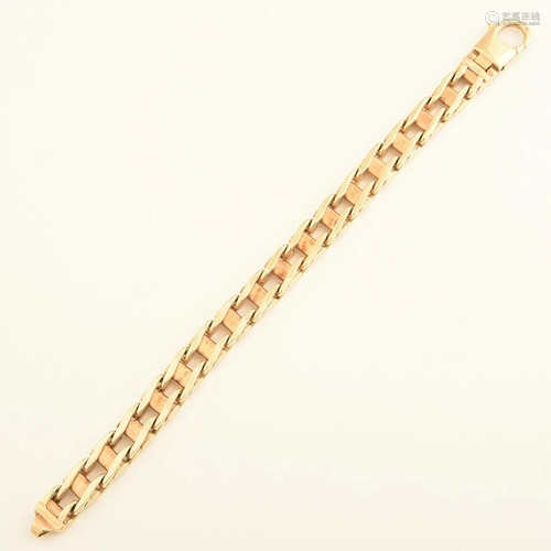 Men's 14k Yellow Gold Bracelet.