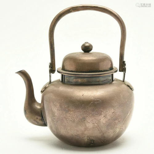 Chinese Silver Teapot