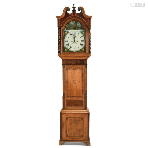 19th Century English George Slater Case Clock.