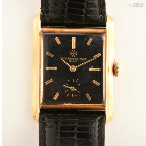 Vacheron & Constantin 18k Yellow Gold, Leather