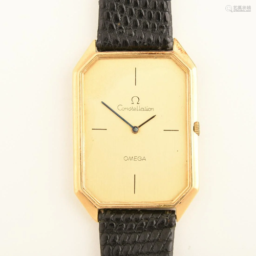 Omega Constellation 18k Yellow Gold, Leather