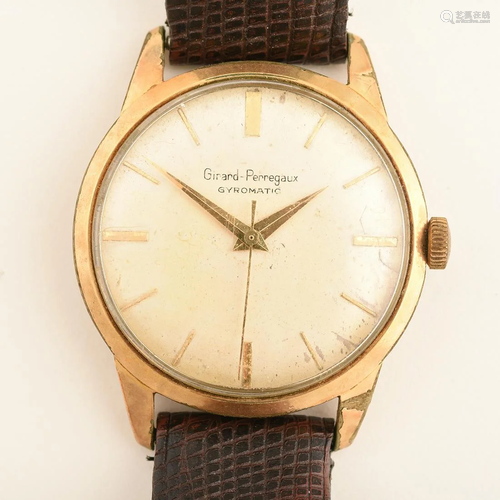 Girard Perregaux Gyromatic Gold-Filled, Leather