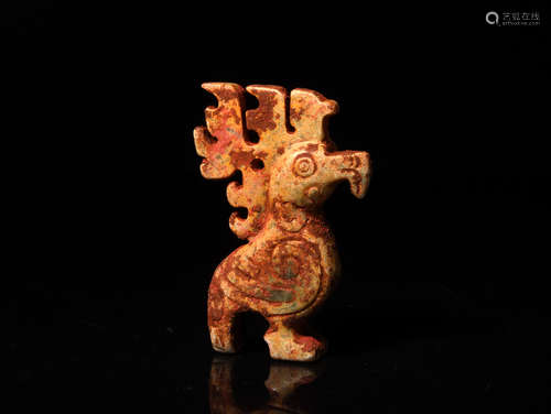 旧玉神鹰 A Chinese Jade Eagle Oanemnt