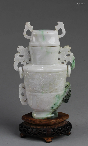 A Carved Jade Vase