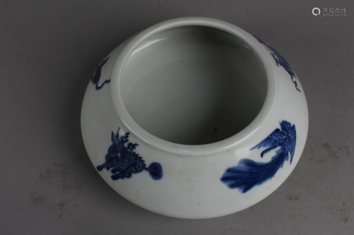 Chinese Blue & White Ink Washer