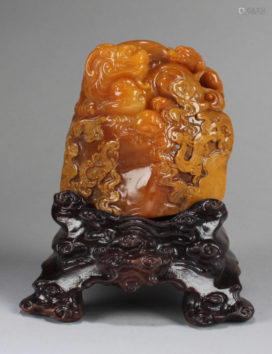 A Carved TianHuang Soapstone Seal
