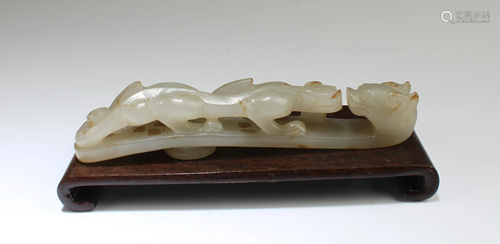 A Carved Jade Belt Hook