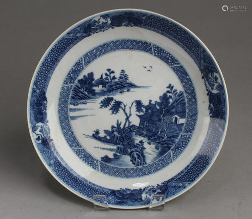 Chinese Blue& White Porcelain Plate