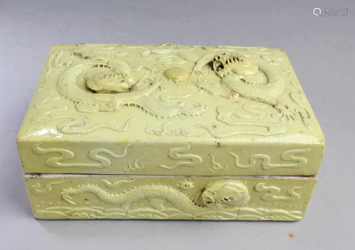 Chinese Antique Glazed Porcelain Box