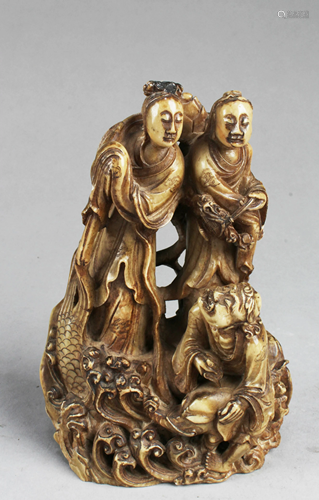 A Carved Soapstone Figurine