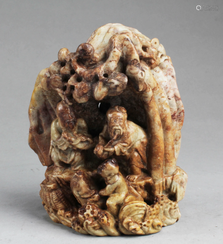 A Carved Soapstone Ornament