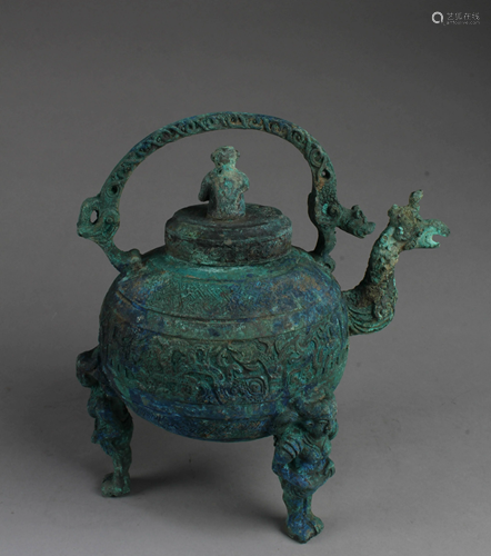 Chinese Bronze Teapot