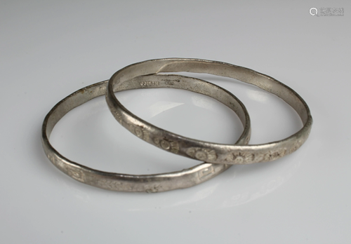 A Pair of 925 Silver Bracelets