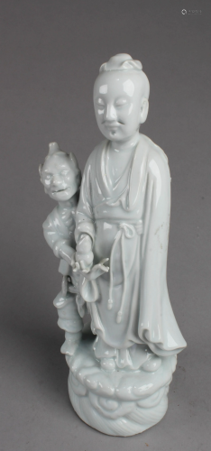 Antique Chinese Blanc De Chine Statue