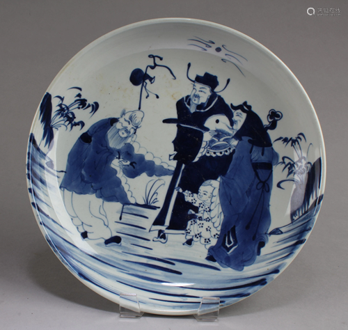 Chinese Blue & White Plate