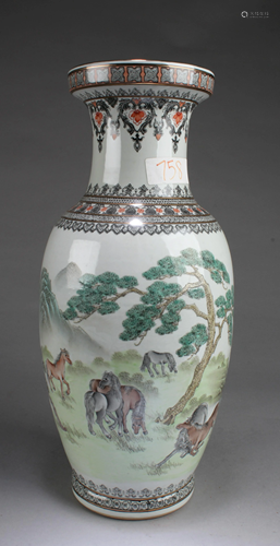 Chinese Famille Verte Vase