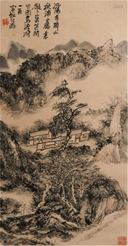 CHINESE LANDSCAPE PAINTING OF HUANG BINH…