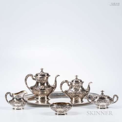 Six-piece Gorham Sterling Silver Tea and Coffee Service