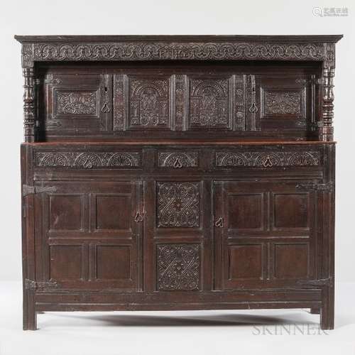 Carved Oak Cupboard