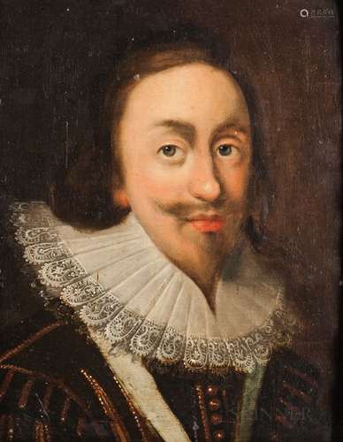 Anglo Dutch School, 17th Century Portrait of King Charles I