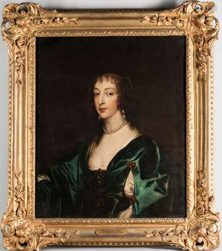 After Sir Anthony van Dyck (Flemish, 1599-1641), Portrait of Henrietta Maria de Bourbon, Queen of En