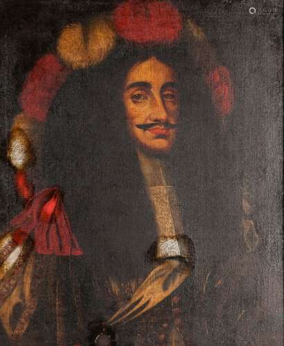 Flemish School, 17th Century Style Royal Man, Thought to be Charles II of England, in an Elabor