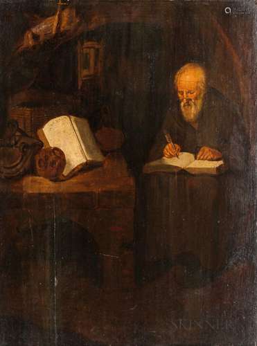 Dutch School, 19th Century St. Jerome in His Study