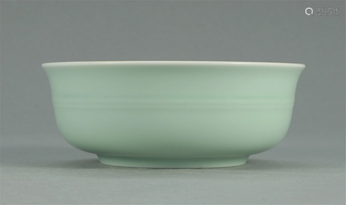 CHINESE CELADON GLAZE PORCELAIN BOWL