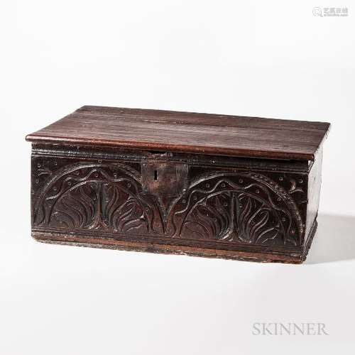 Carved Oak Box