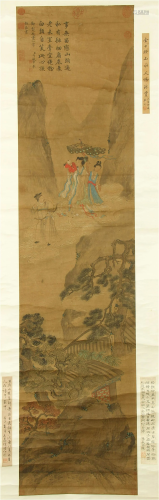 CHINESE FIGURE PAINTING OF JIN TINGBIAO