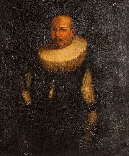 Manner of Michiel Janszoon van Mierevelt (Dutch, 1567-1641) Gentleman in Black Dress and a Whit