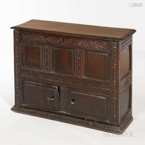 Carved Oak Chest