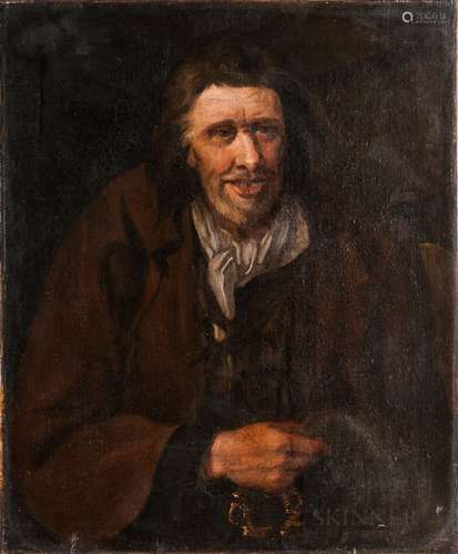 Dutch School, 17th Century Man in Workman's Clothes, Missing a Front Tooth