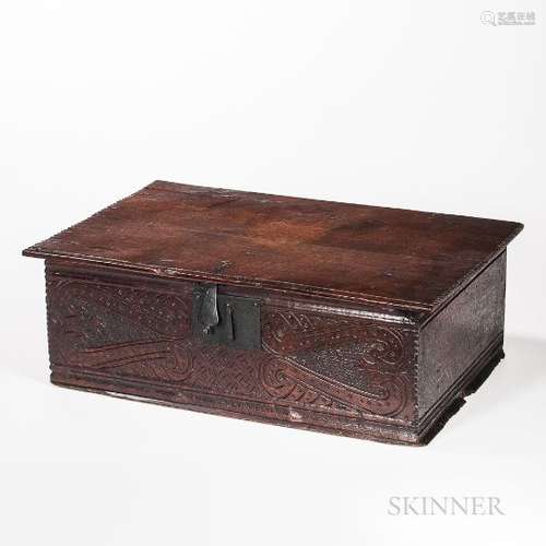 Carved Oak Box