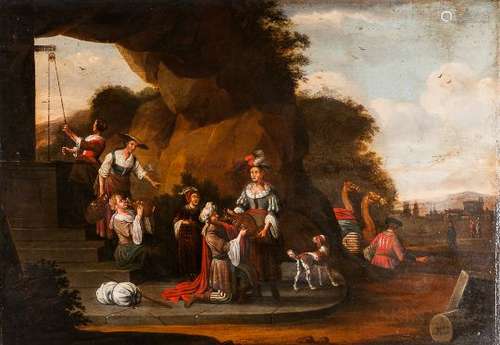 Attributed to Jacob Symonsz. Pynas (Dutch, c. 1590-c. 1648) Rebecca at the Well