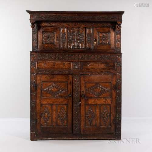 Carved Oak Cupboard