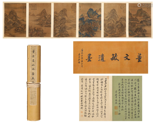 CHINESE HANDSCROLL PAINTING OF MOUNTAIN VIE…