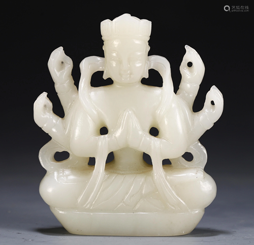 CHINESE JADE CARVED TABLE ITEM