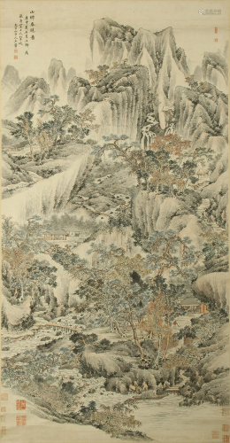 CHINESE PAINTING OF MOUNTAIN LANDSCAPE BY …