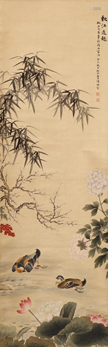 CHINESE PAINTING OF FLOWERS AND BIRDS