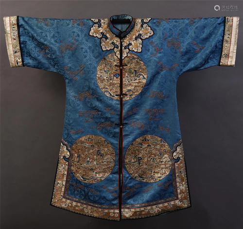 CHINESE DYNASTY SILK EMBROIDERY COURT ROBE