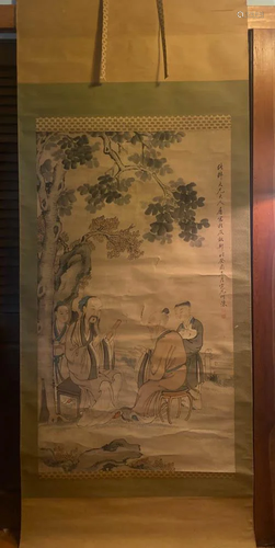 Chinese Scroll Painting - Scholar