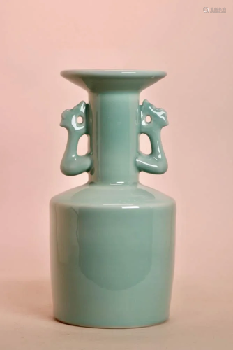 Japanese Celadon Vase after Chinese Song Glaze